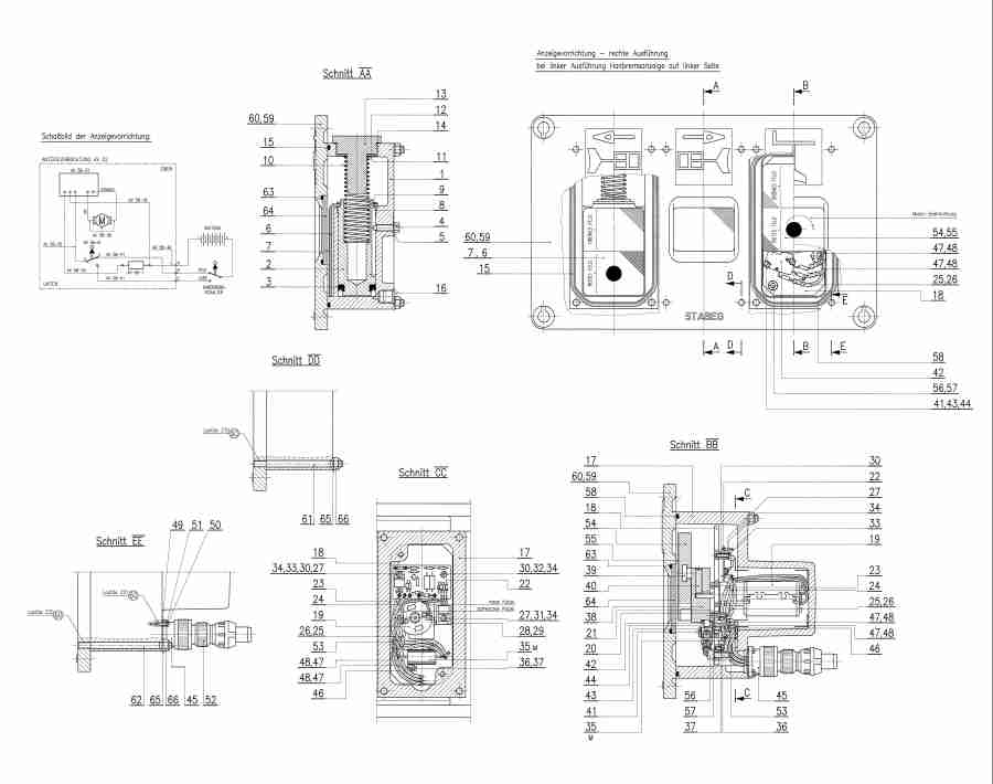 Anzeigevorrichtung - links AV 2056/l